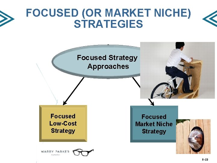 FOCUSED (OR MARKET NICHE) STRATEGIES Focused Strategy Approaches Focused Low-Cost Strategy Focused Market Niche