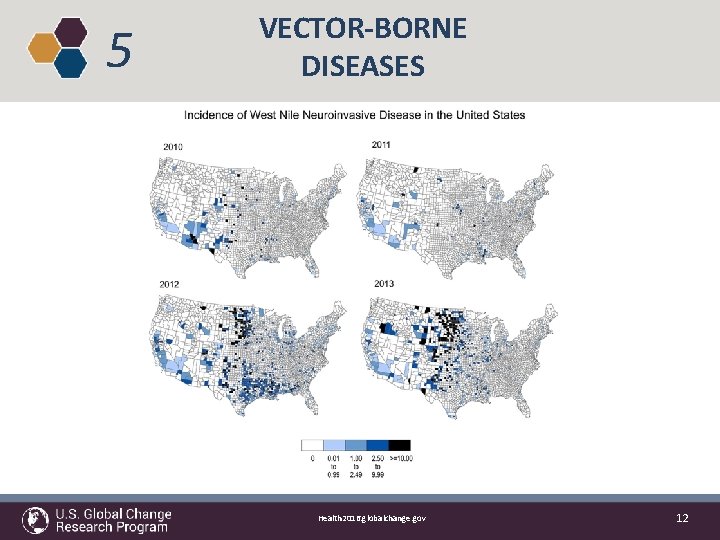 5 VECTOR-BORNE DISEASES Health 2016. globalchange. gov 12 