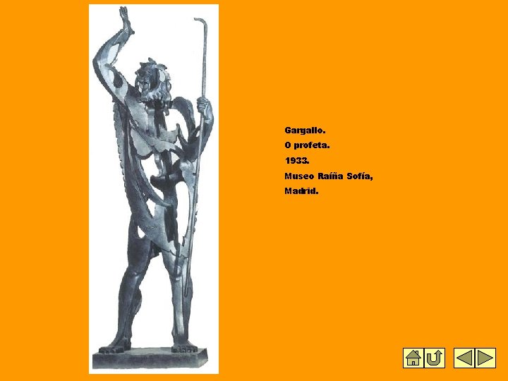 Gargallo. O profeta. 1933. Museo Raíña Sofía, Madrid. Gargallo. O profeta. 1933. Museo Raíña Sofía, Madrid.