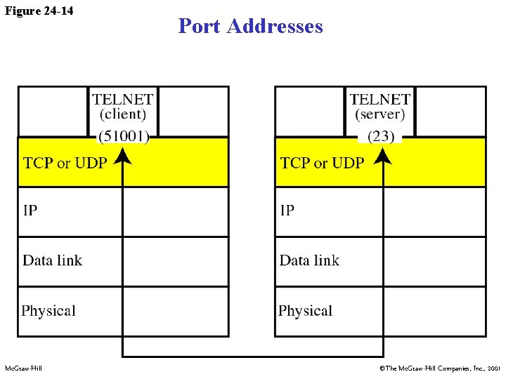 Figure 24 -14 Mc. Graw-Hill Port Addresses ©The Mc. Graw-Hill Companies, Inc. , 2001