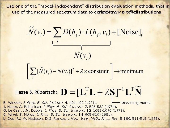 Transmission Integral Analysis Of Mssbauer Spectra Displaying Hyperfine