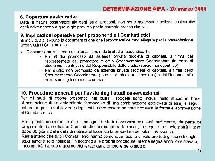 DETERMINAZIONE AIFA - 20 marzo 2008 49 