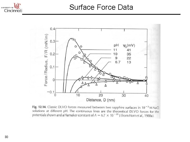 Surface Force Data 80 