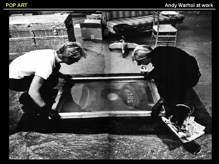 POP ART Andy Warhol at work 