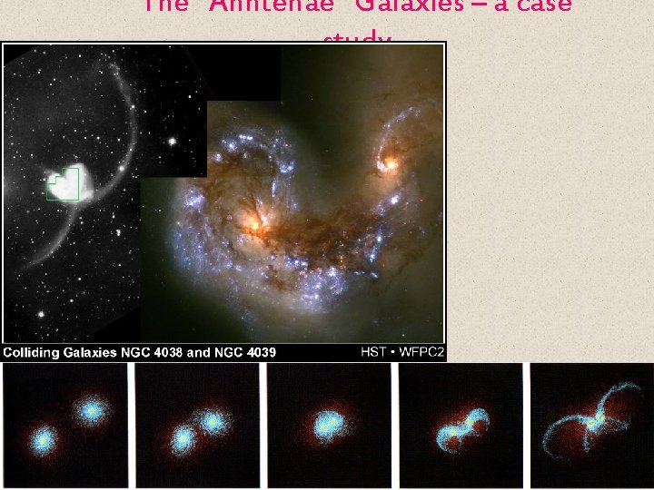 The “Anntenae” Galaxies – a case study 