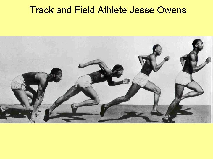 Track and Field Athlete Jesse Owens 