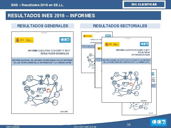 SIN CLASIFICAR ENS – Resultados 2016 en EE. LL. RESULTADOS INES 2016 – INFORMES