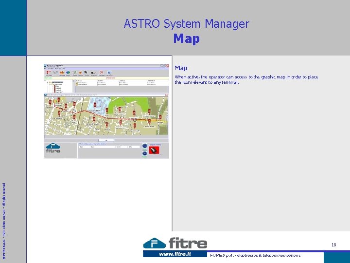 ASTRO System Manager Map © FITRE S. p. A. – Tutti i diritti riservati