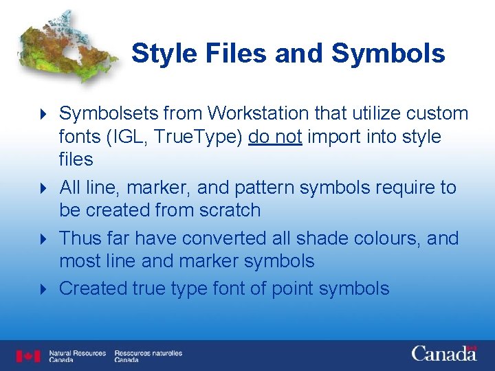 Style Files and Symbols 4 Symbolsets from Workstation that utilize custom fonts (IGL, True.