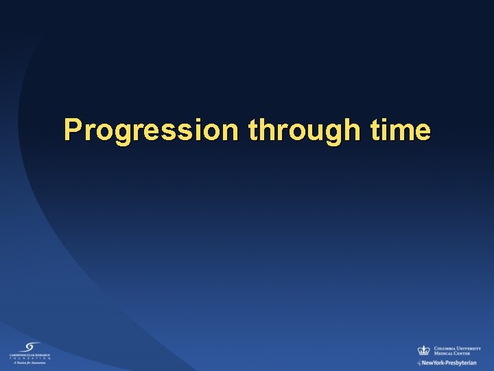 Progression through time 