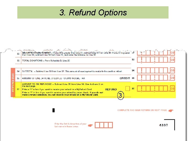 3. Refund Options 