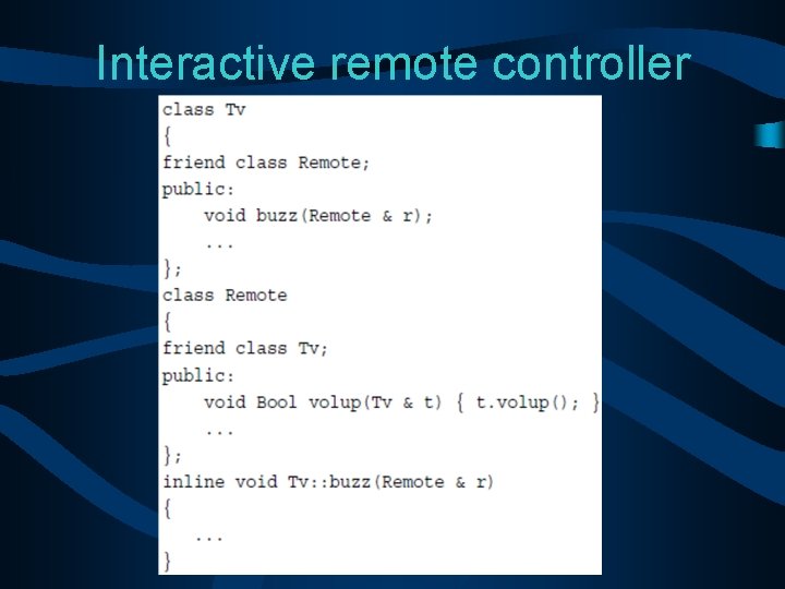 Interactive remote controller 