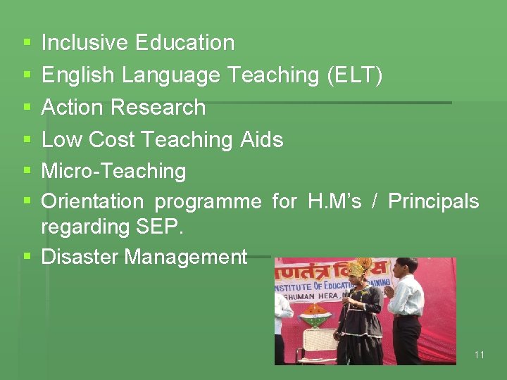 § § Inclusive Education English Language Teaching (ELT) Action Research Low Cost Teaching Aids