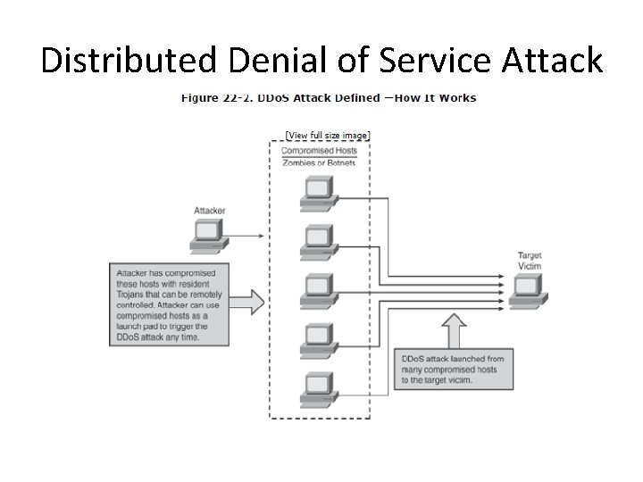 Distributed Denial of Service Attack Distributed Denial of Service Attack