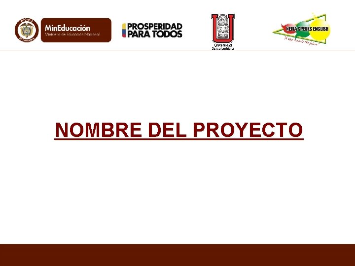 NOMBRE DEL PROYECTO 