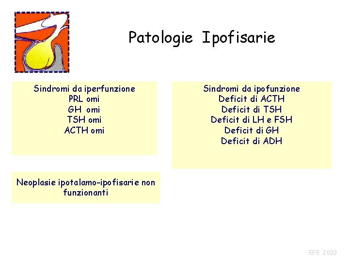 Patologie Ipofisarie Sindromi da iperfunzione PRL omi GH omi TSH omi ACTH omi Sindromi