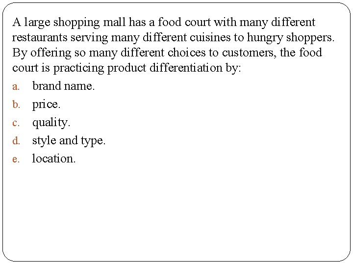 A large shopping mall has a food court with many different restaurants serving many