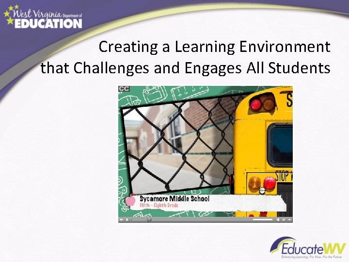 Creating a Learning Environment that Challenges and Engages All Students Creating a Learning Environment that Challenges and Engages All Students