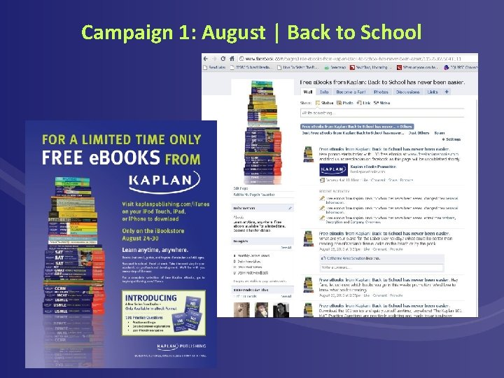 Campaign 1: August | Back to School Campaign 1: August | Back to School
