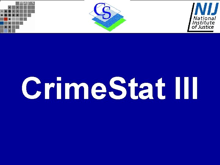 Crime. Stat III Crime. Stat III