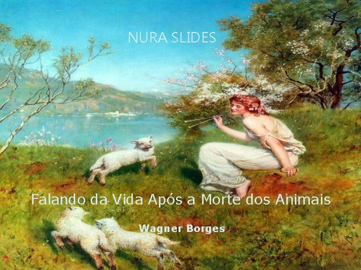 NURA SLIDES Falando da Vida Após a Morte dos Animais Wagner Borges 