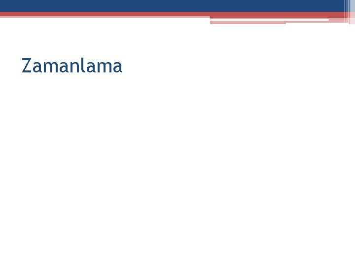 Zamanlama Zamanlama