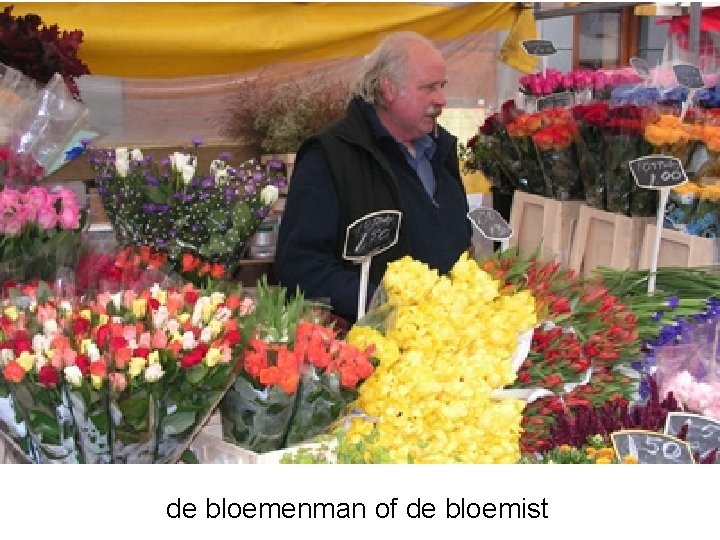 de bloemenman of de bloemist 