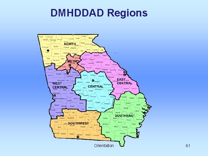 DMHDDAD Regions Orientation 61 