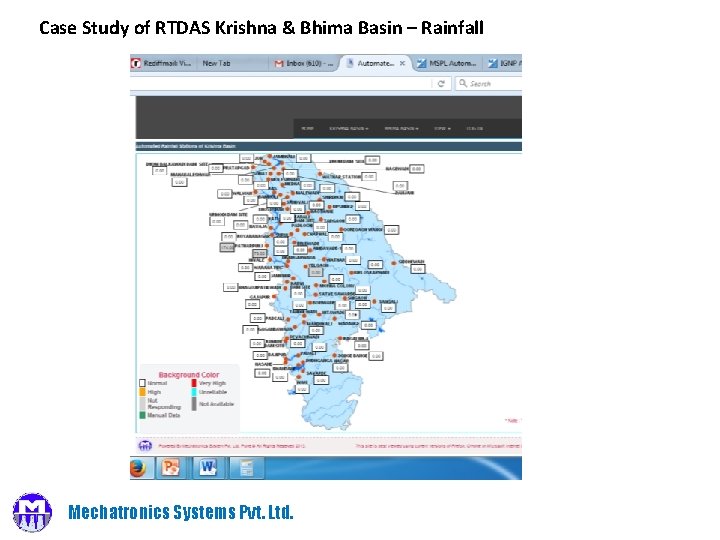 Case Study of RTDAS Krishna & Bhima Basin – Rainfall Mechatronics Systems Pvt. Ltd.