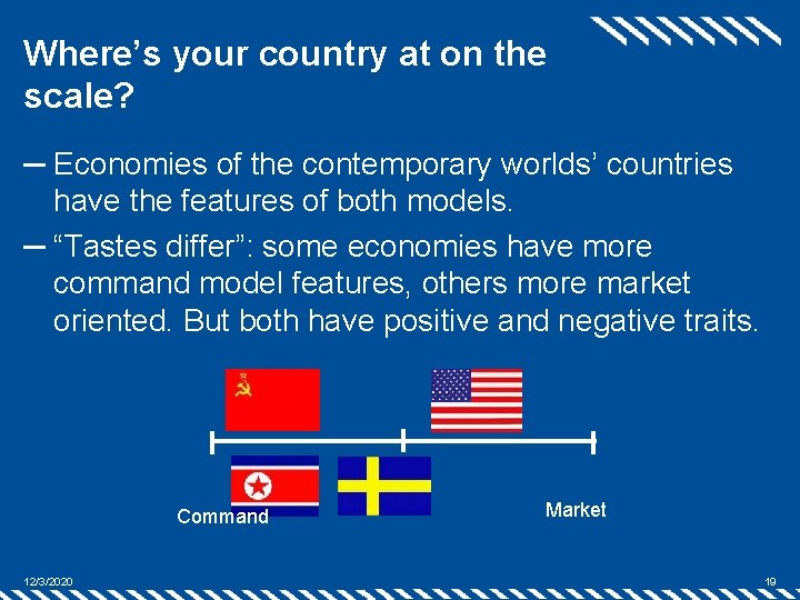 Where’s your country at on the scale? ─ Economies of the contemporary worlds’ countries