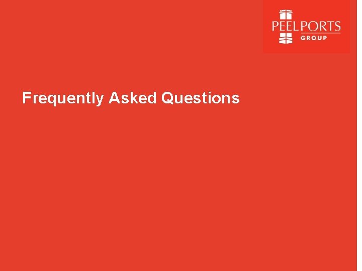 Frequently Asked Questions 