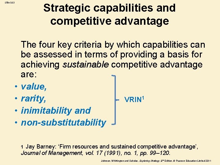 Slide 3. 12 • • Strategic capabilities and competitive advantage The four key criteria