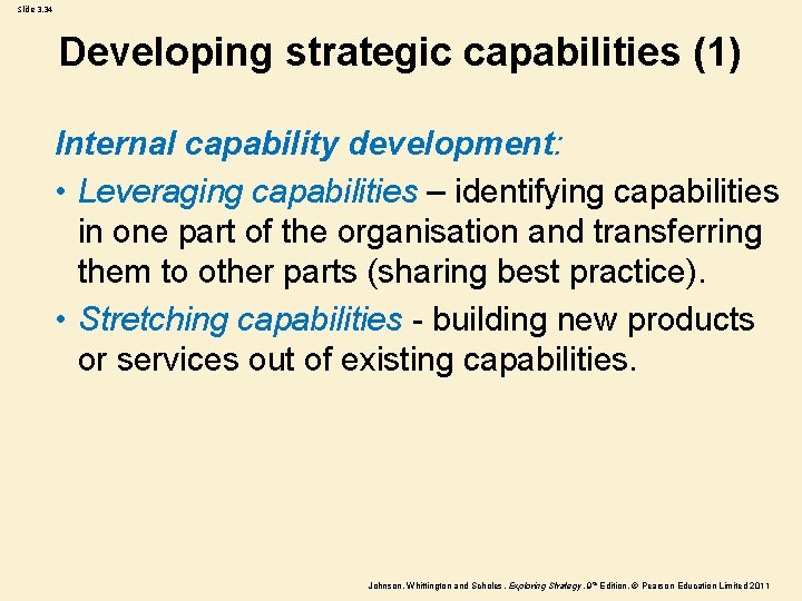 Strategic Cability Slide 3 1 The Strategic Position 3 Strategic