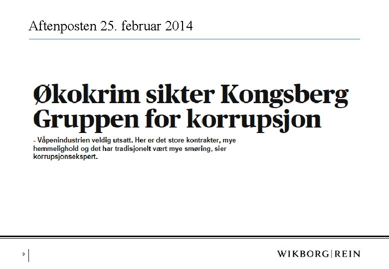 Aftenposten 25. februar 2014 3 