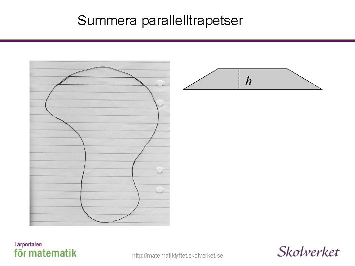 Summera parallelltrapetser h http: //matematiklyftet. skolverket. se 