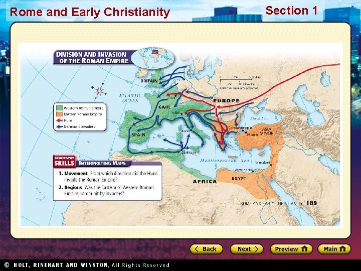 Rome and Early Christianity Section 1 