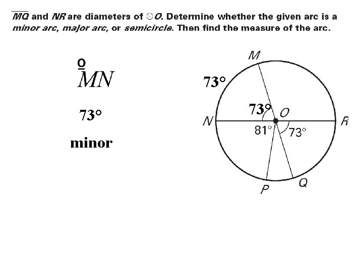 73° minor 73° 