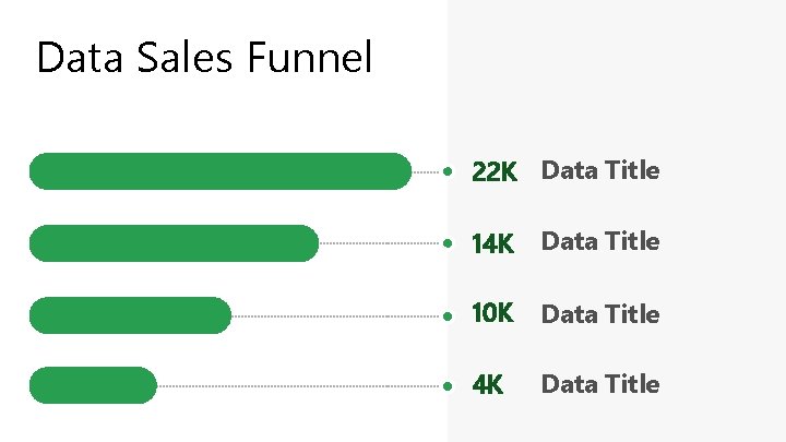 Data Sales Funnel 22 K Data Title 14 K Data Title 10 K Data