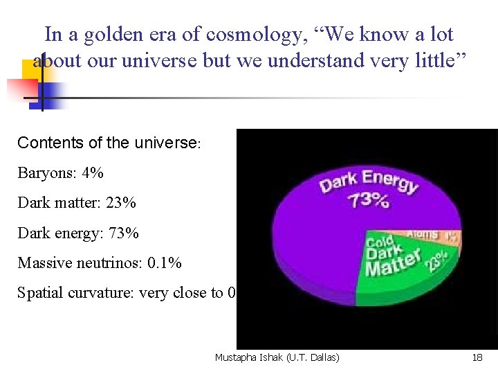 In a golden era of cosmology, “We know a lot about our universe but