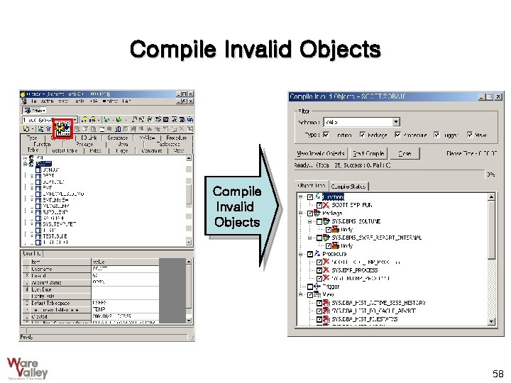 Compile Invalid Objects 58 