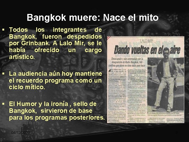 Bangkok muere: Nace el mito § Todos los integrantes de Bangkok, fueron despedidos por Bangkok muere: Nace el mito § Todos los integrantes de Bangkok, fueron despedidos por