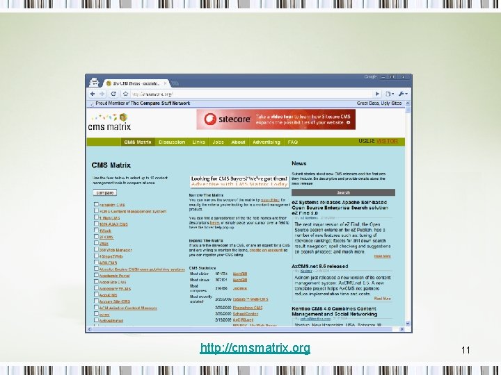 http: //cmsmatrix. org 11 