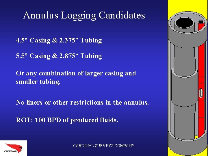 Annulus Logging Candidates 4. 5” Casing & 2. 375” Tubing 5. 5” Casing &