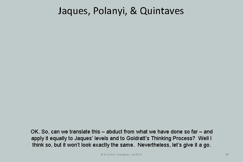 Jaques, Polanyi, & Quintaves OK. So, can we translate this – abduct from what Jaques, Polanyi, & Quintaves OK. So, can we translate this – abduct from what