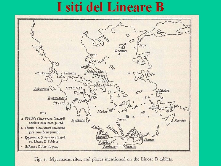 I siti del Lineare B 