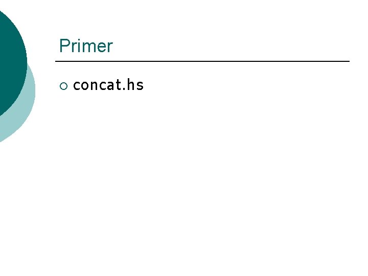 Primer ¡ concat. hs 