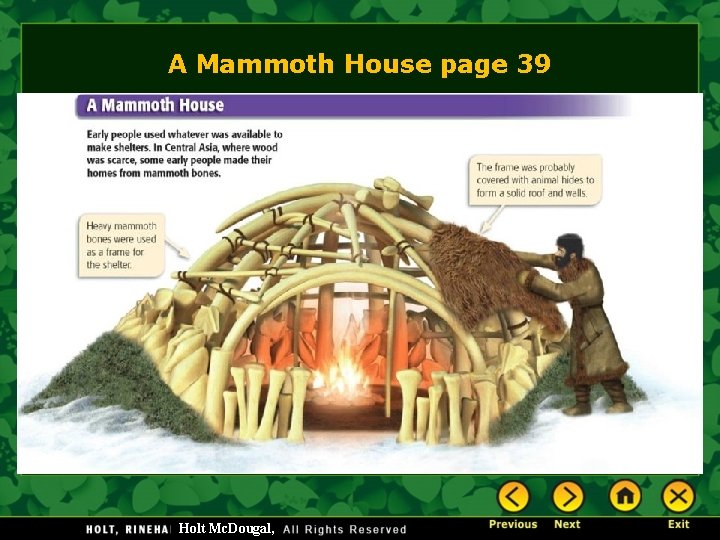 A Mammoth House page 39 Holt Mc. Dougal, 