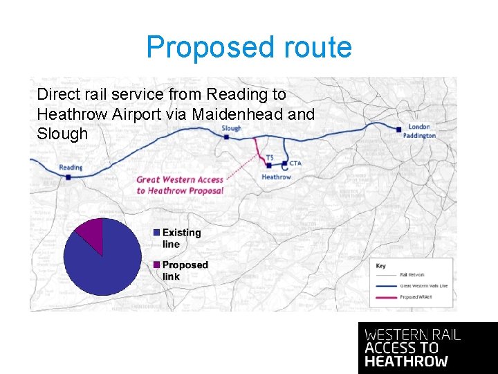 Proposed route Direct rail service from Reading to Heathrow Airport via Maidenhead and Slough Proposed route Direct rail service from Reading to Heathrow Airport via Maidenhead and Slough