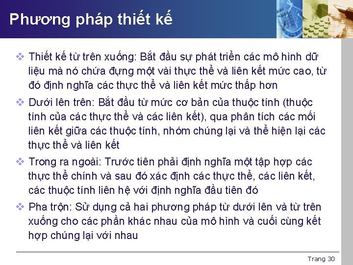 Phương pháp thiết kế v Thiết kế từ trên xuống: Bắt đầu sự phát