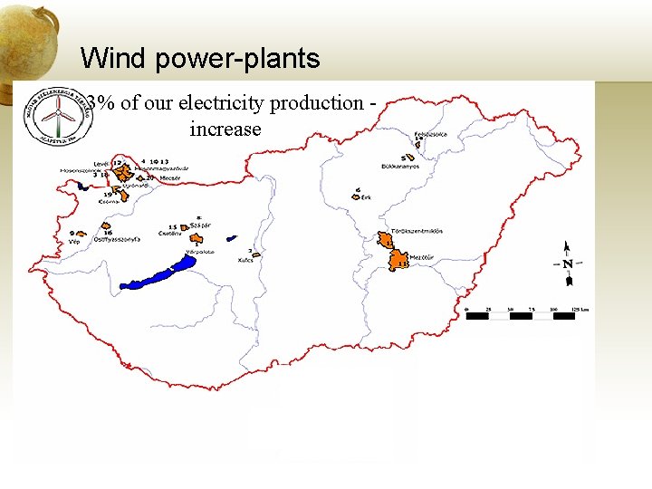 Wind power-plants 3% of our electricity production increase 